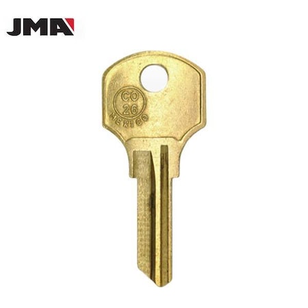 Jma JMA: CO26 / 1000V CCL 6-Wafer Cabinet Key - Brass JMA-CCL-12E
